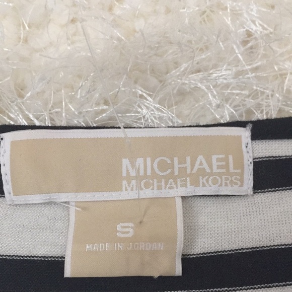 Michael Kors Black and White Stripe Top NWOT - Picture 4 of 5